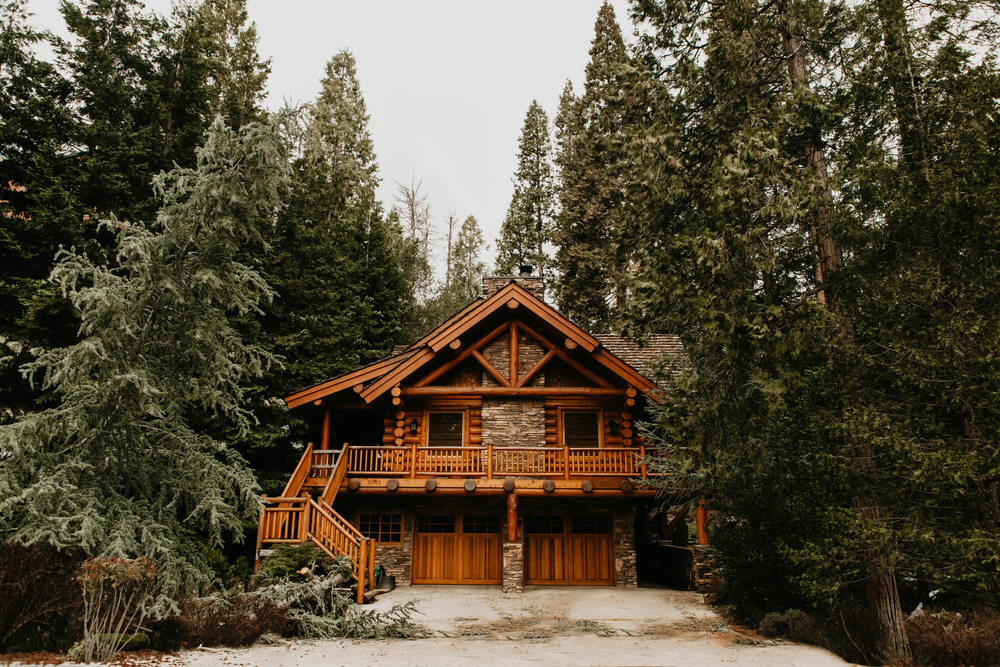 California cabin in the woods.