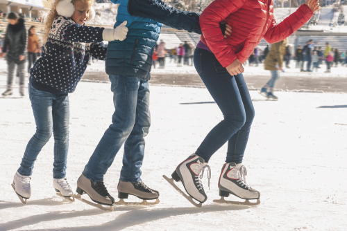 family-ice-skating