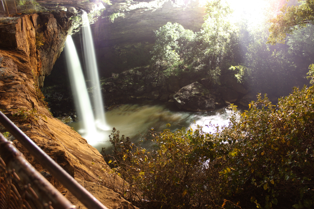 Long exposure of Noccalula Falls in Gadsden, Alabama.