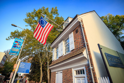 The Betsy Ross House in Philadelphia.