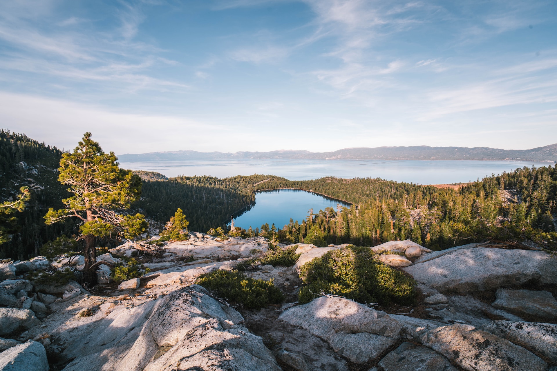 Views of Emerald Lake near Lake Tahoe.