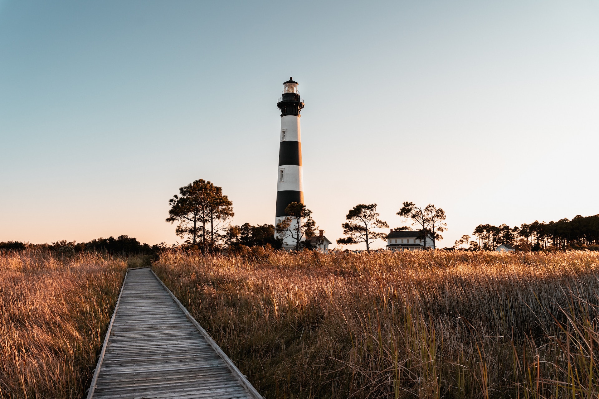 Taken during golden hour at Bodie Island Lighthouse in Nags Head, North Carolina.