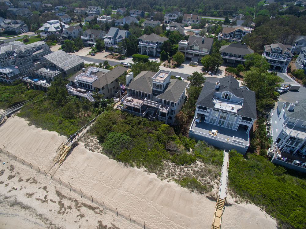 Waterfront property on the Atlantic Ocean in Rehoboth Beach.