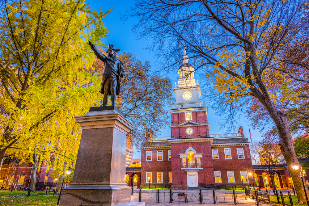 Independence Hall in Philadelphia, Pennsylvania.