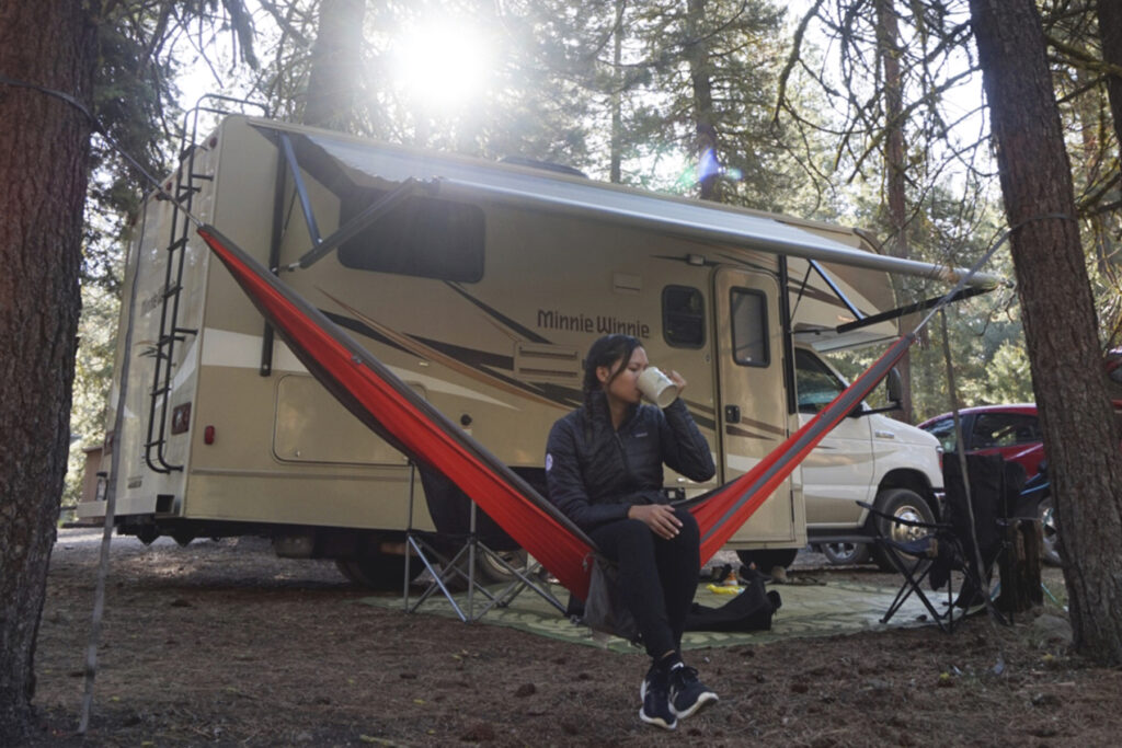 drinking-coffee-in-hammock