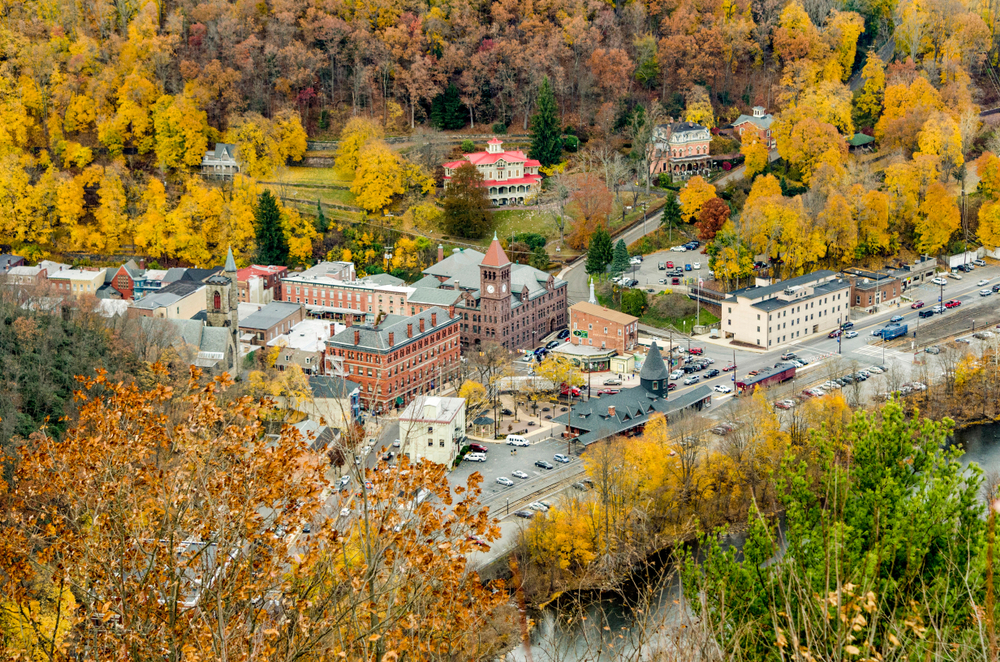 Jim Thorpe, Pennsylvania in the fall.