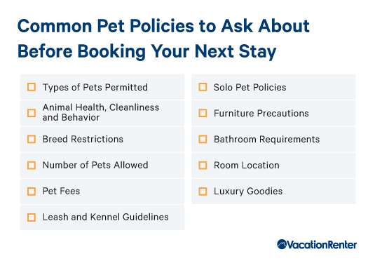 pet policies checklist