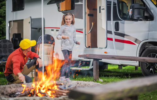 family-by-rv-and-campfire