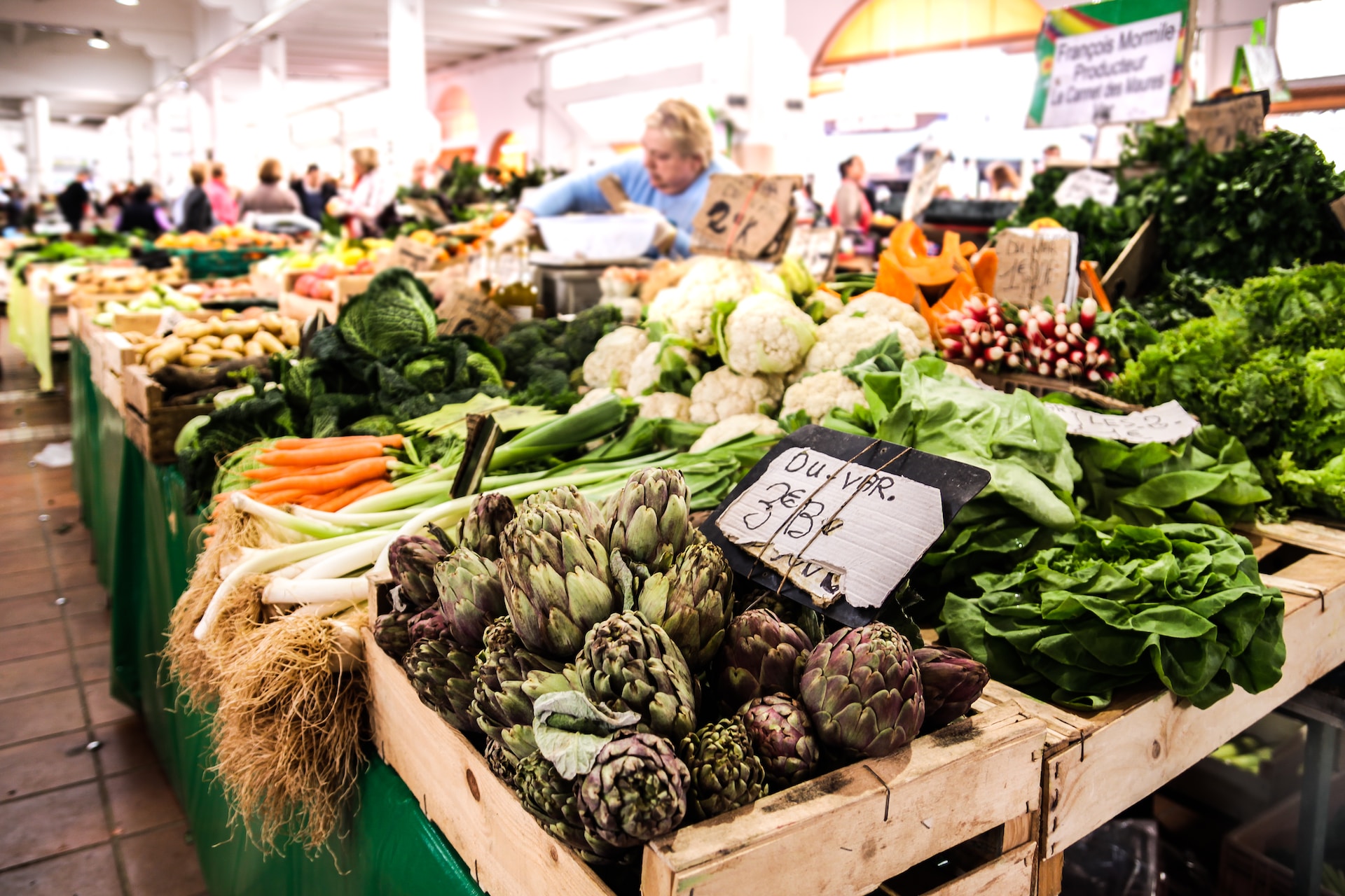 Vegetables at Marche Provencal.