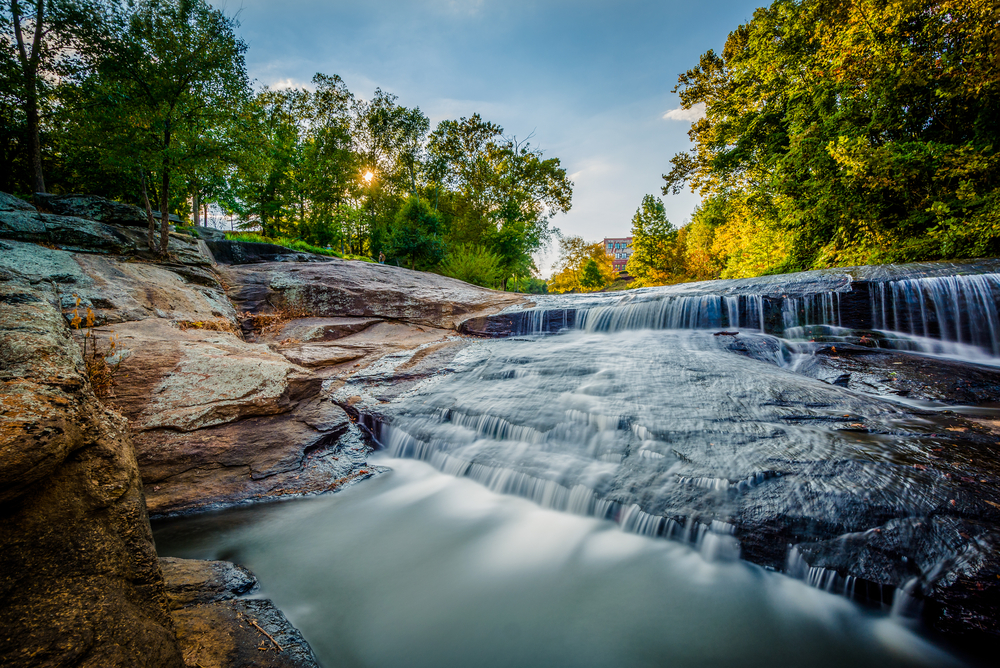 Waterfall in Greensville, South Carolina