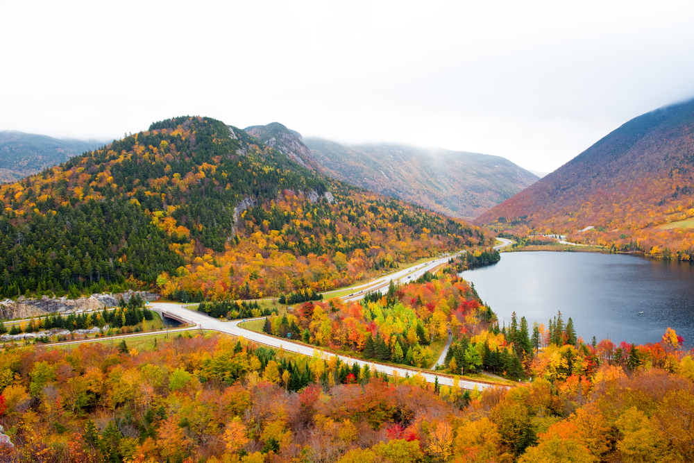 Fall foliage in Franconia