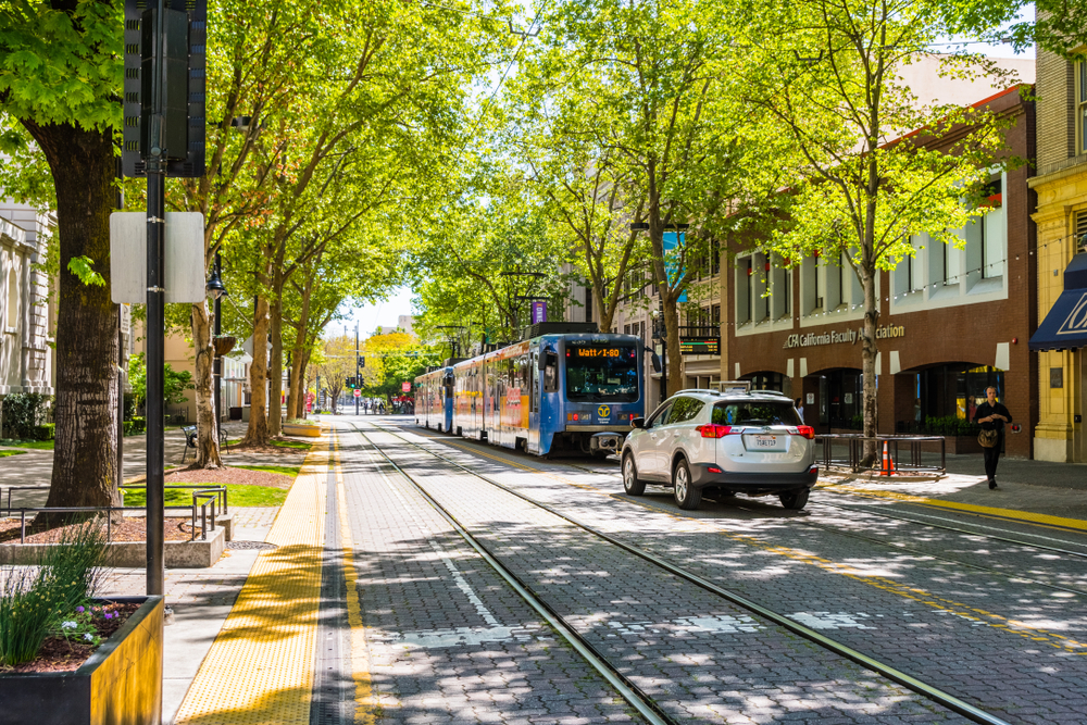 trolley-in-downtown
