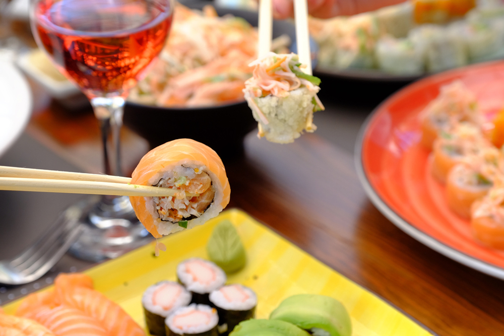 japanese-restaurant-with-sushi-and-wine