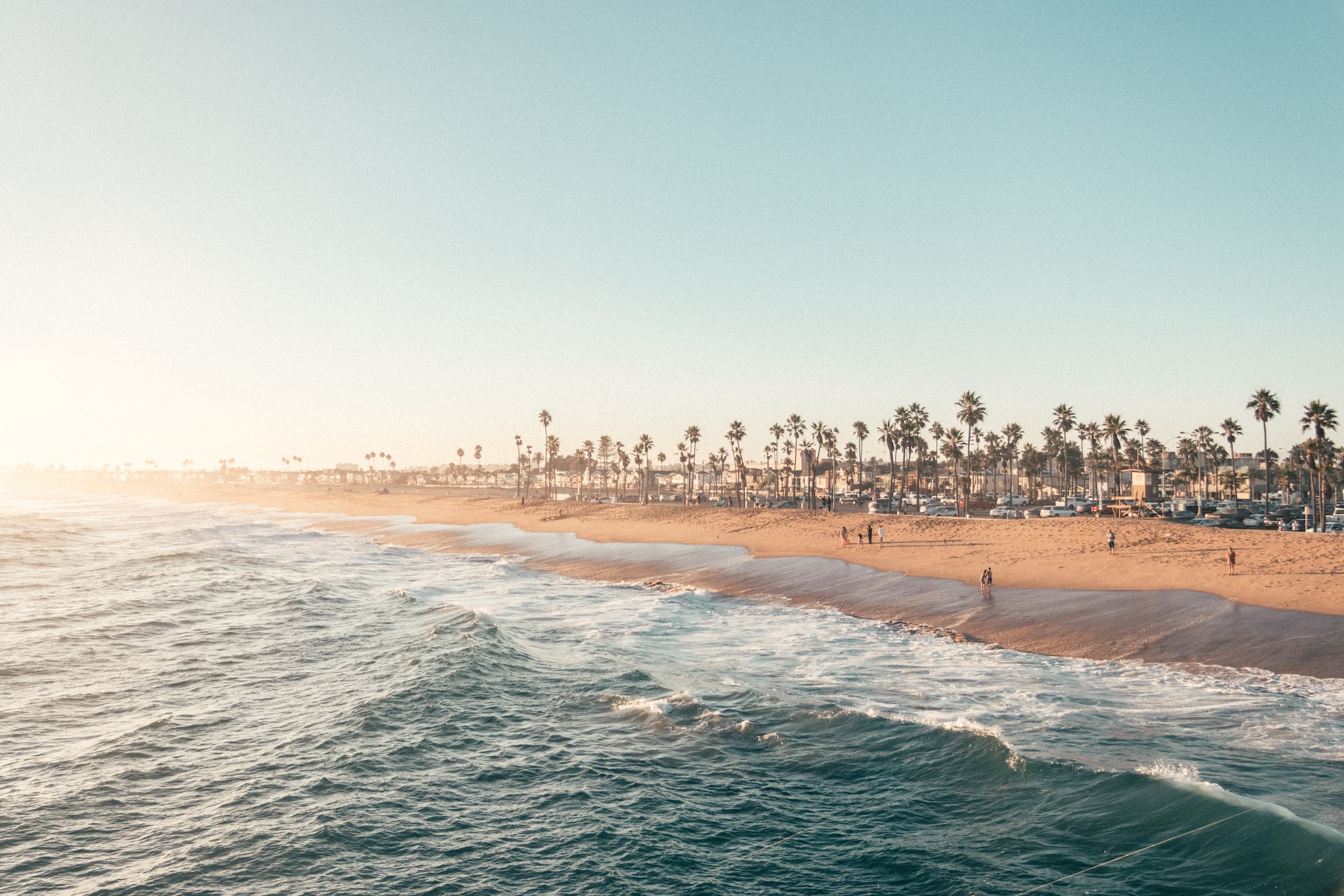 An immaculate looking beach in southern California.