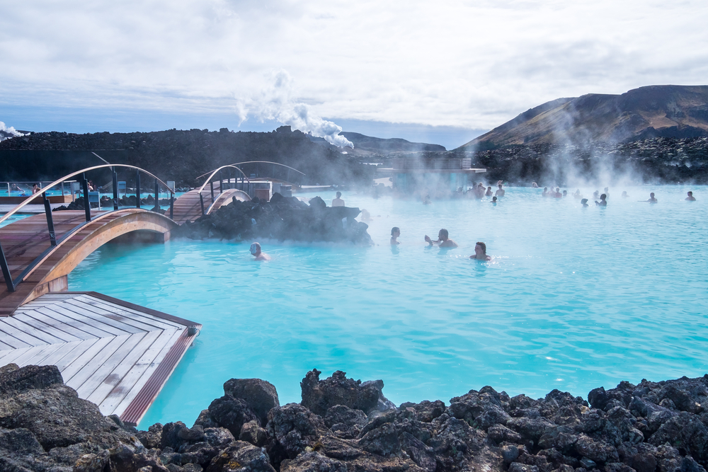 The famous Blue Lagoon in Iceland.