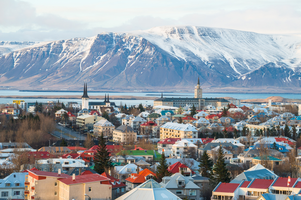 A scenery view of Reykjavik