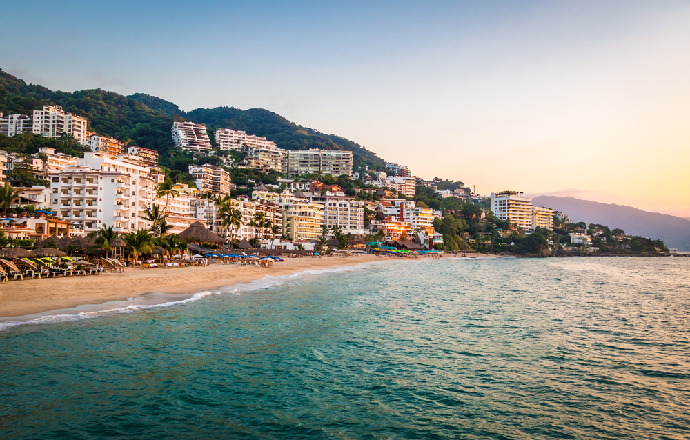 The coastline of Puerto Vallarta, Mexico.