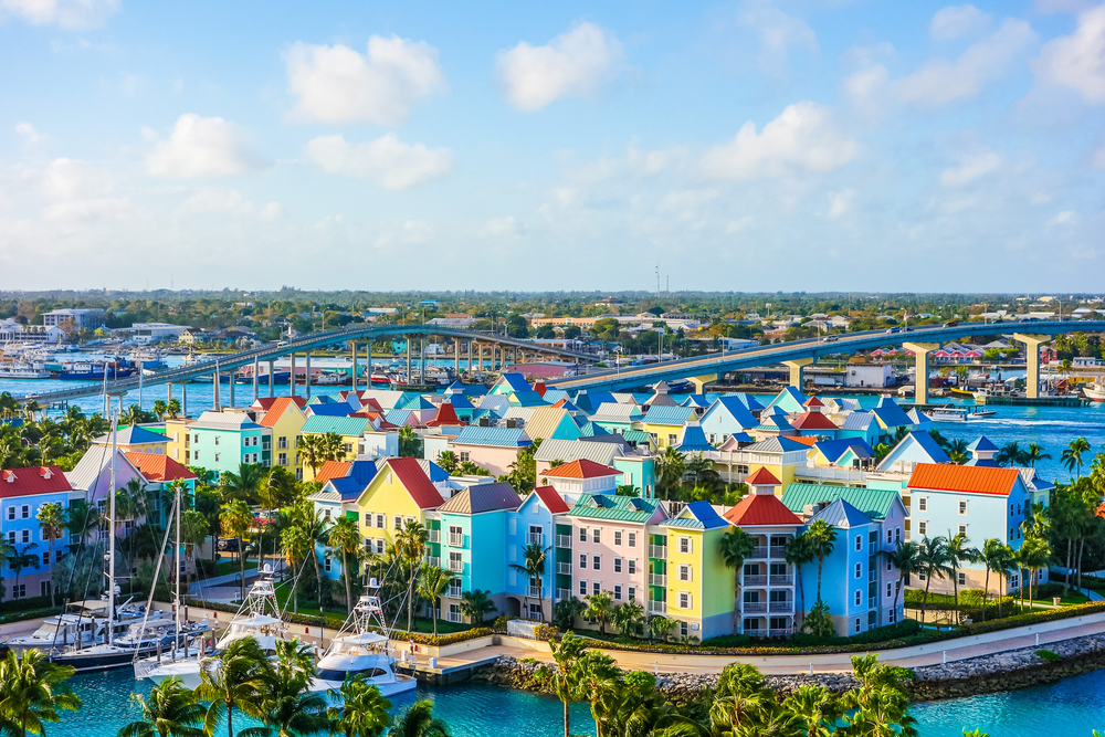 View of Nassau on New Providence Island.