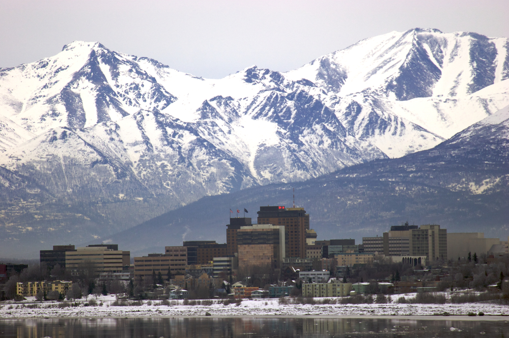 Anchorage, Alaska skyline.