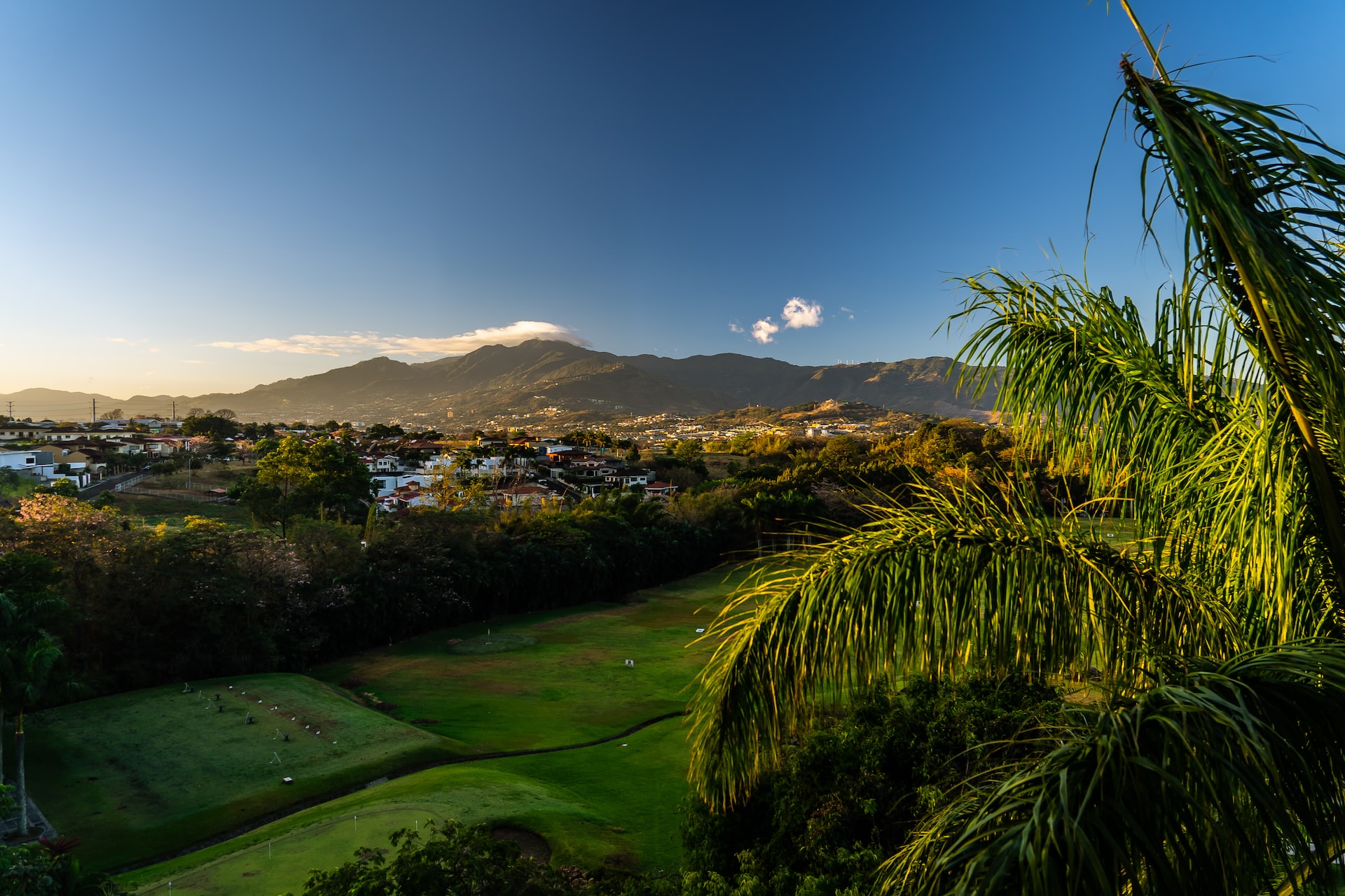 A pastoral green view of San José, Costa Rica.