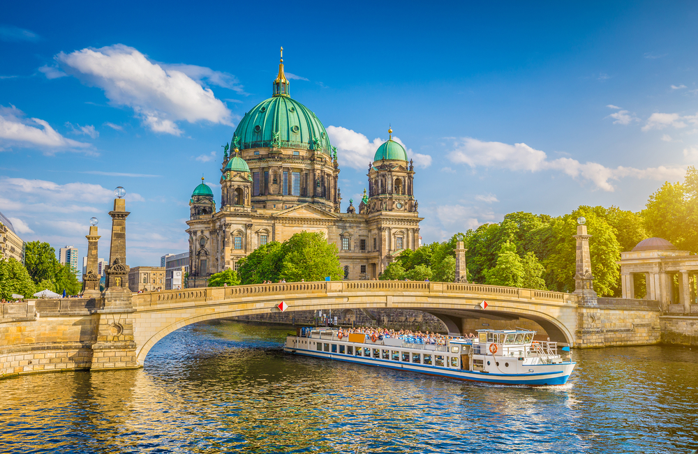 The Spree waterfront in Berlin.