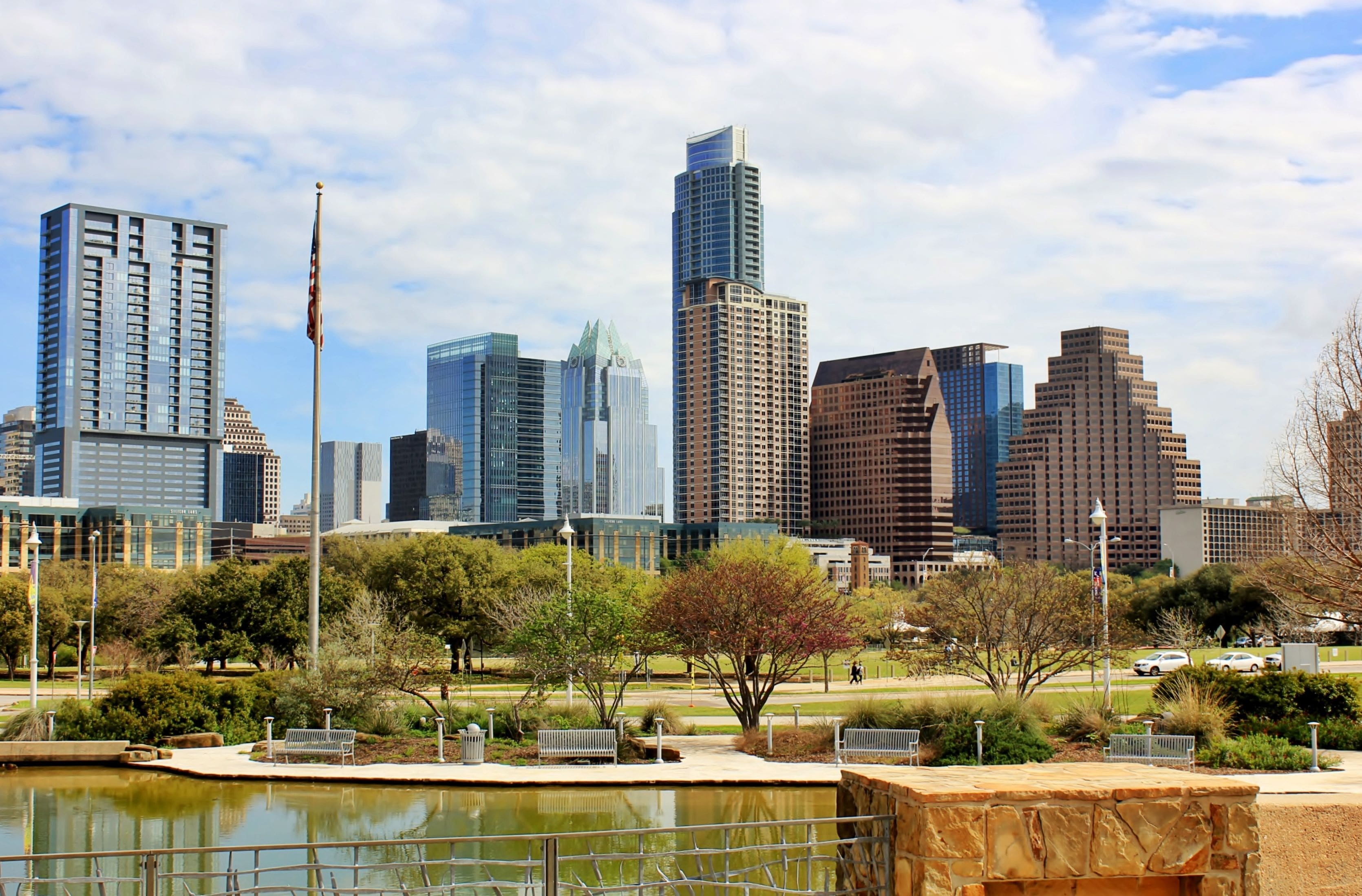 Skyline of downtown Austin, Texas.