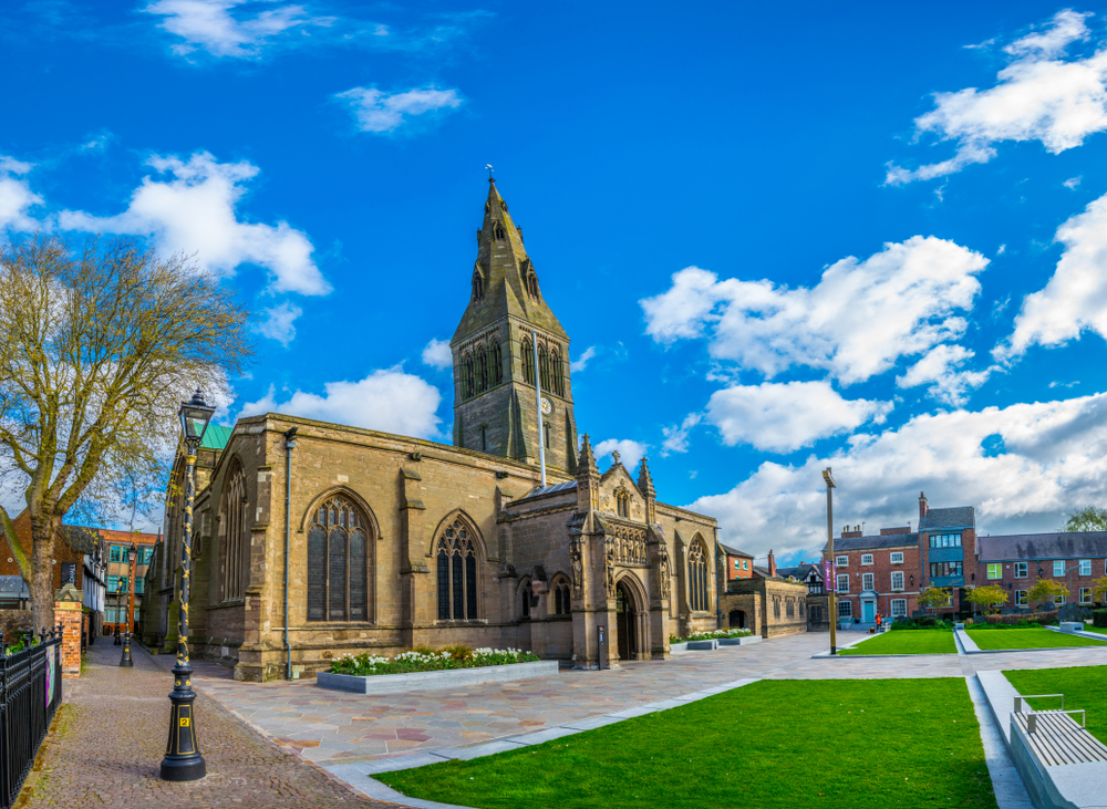 Cathedral in Leicester, England.