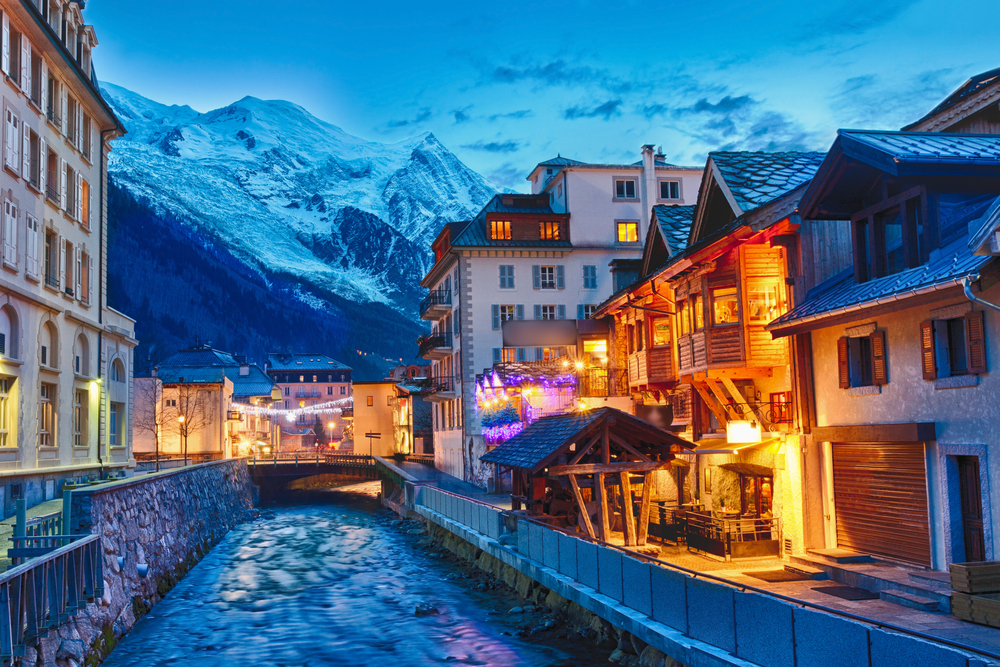 The famous village of Chamonix, Haute Savoie, Rhone Alps, France.