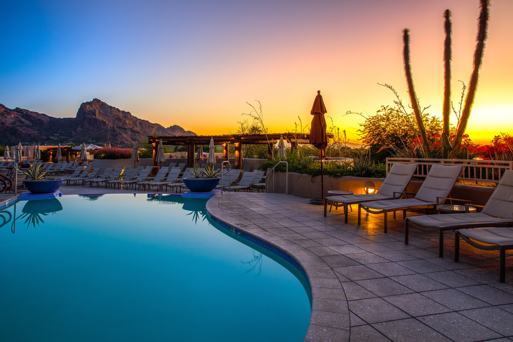 Arizona resort with a pool.