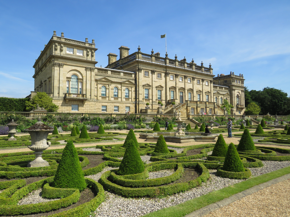 The stately Harewood House is a Georgian manor.