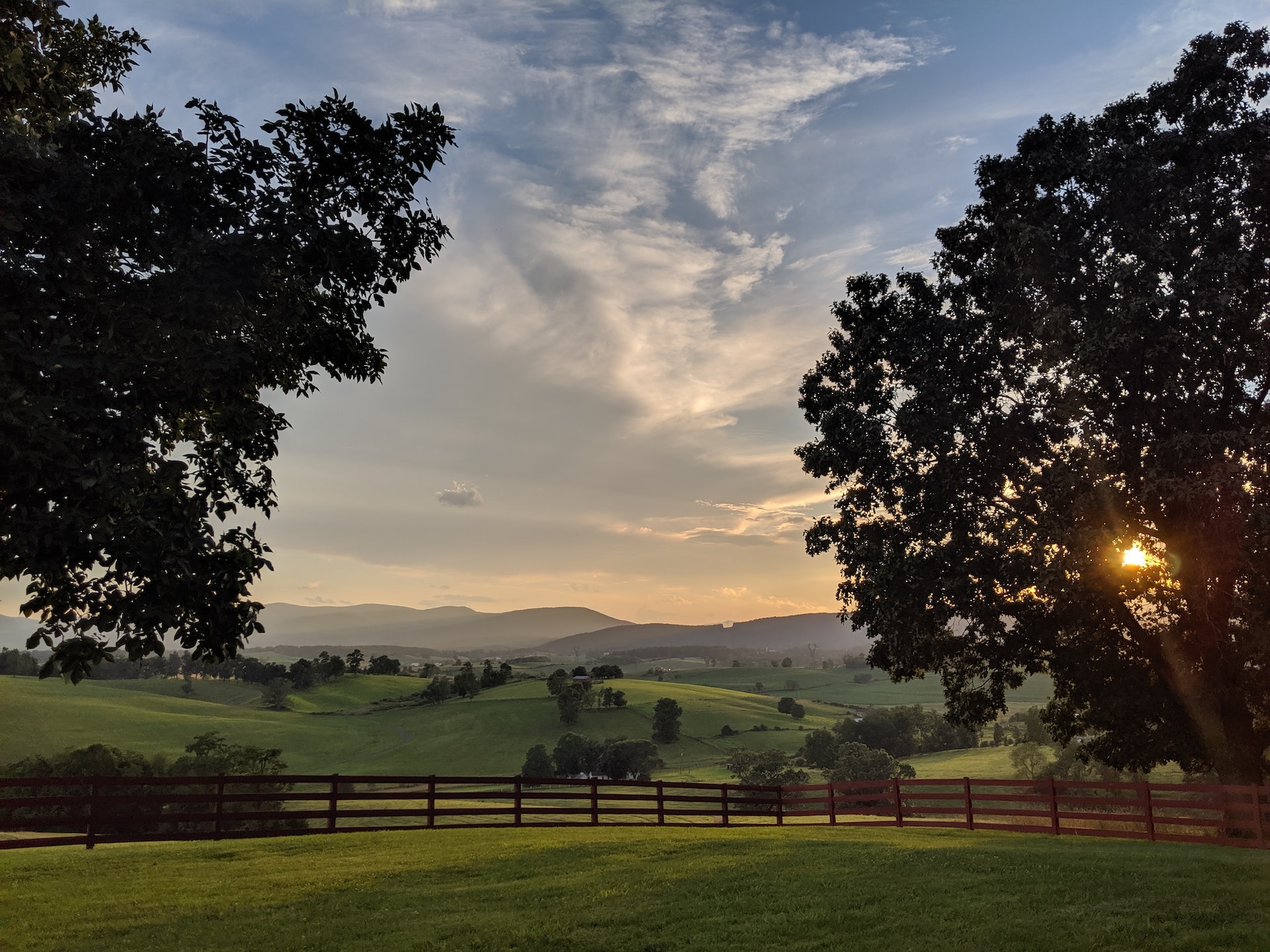 Shenandoah Valley sunset.