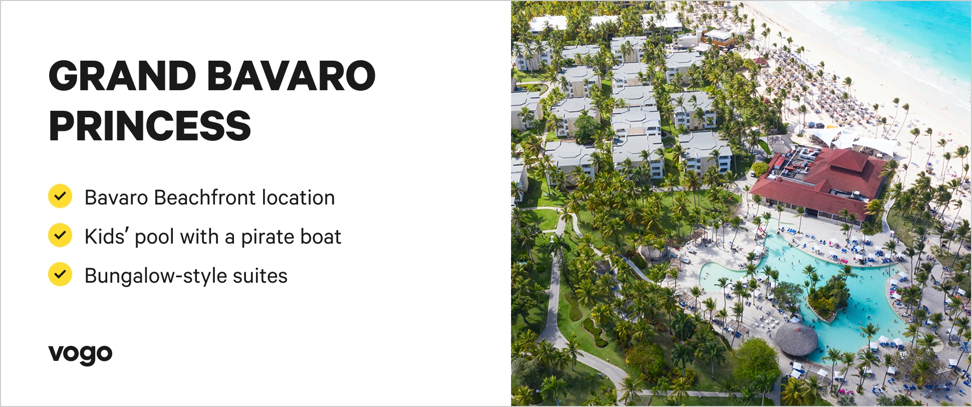 Grand Bavaro Princess resort in Punta Cana with pools and beachfront views