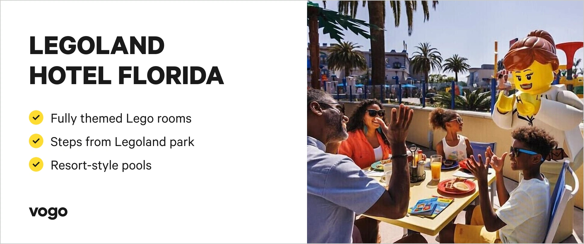 Legoland Hotel Florida with Lego-themed rooms and family-friendly play spaces