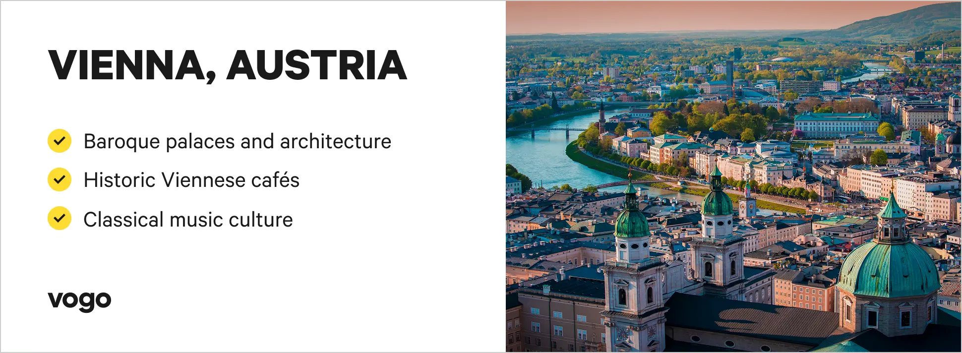 Historic architecture and skyline of Vienna, Austria.